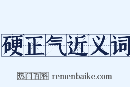 硬正气近义词是什么意思的图片